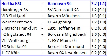 Torjäger Vedad Ibisevic Hertha BSC - Hannover 96 2:2