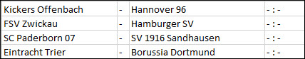 Ergebnisse der 1. DFB-Pokal-Runde 2016/17 -02