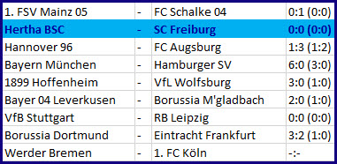 Matchpaln Pal Dardai Hertha BSC - SC Freiburg