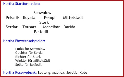 Bayer 04 Leverkusen - Hertha BSC – 2:1 (2:1) - Mannschaftsaufstellung - April - 2022