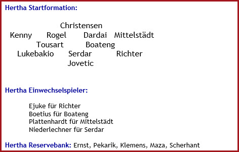 Hertha BSC – VfL Bochum - 1:1 (0:0) - Mannschaftsaufstellung - Mai - 2023