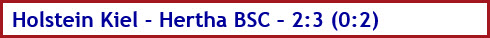 Holstein Kiel - Hertha BSC – 2:3 (0:2) - Spielergebnis - September - 2023